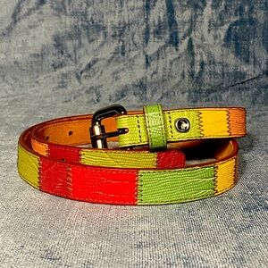Fossil Women's Color Block/patchwork belt Size Medium